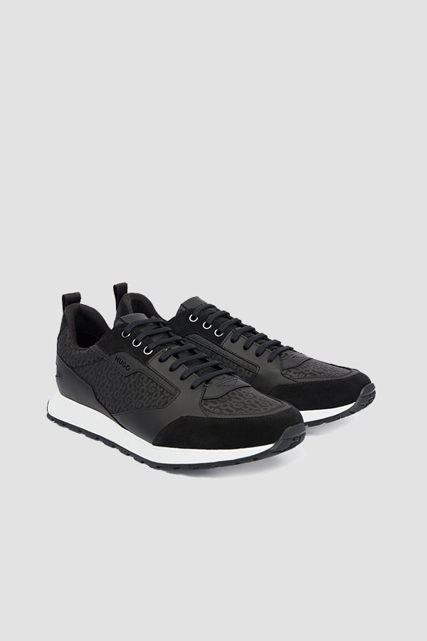 SNEAKERS HUGO - 001 ΜΑΥΡΟ